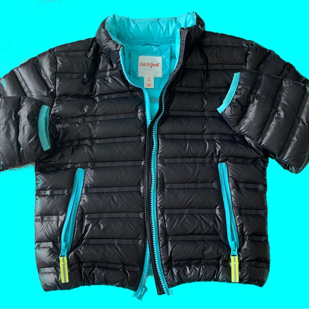 Toddler boys down feather jacket